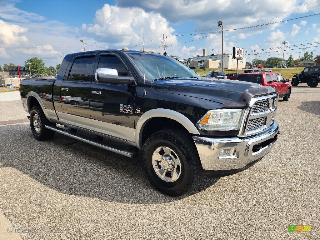 2014 2500 Laramie Mega Cab 4x4 - Maximum Steel Metallic / Black photo #5