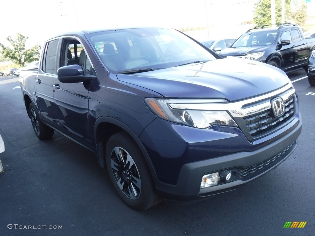 2020 Ridgeline RTL AWD - Obsidian Blue Pearl / Gray photo #4