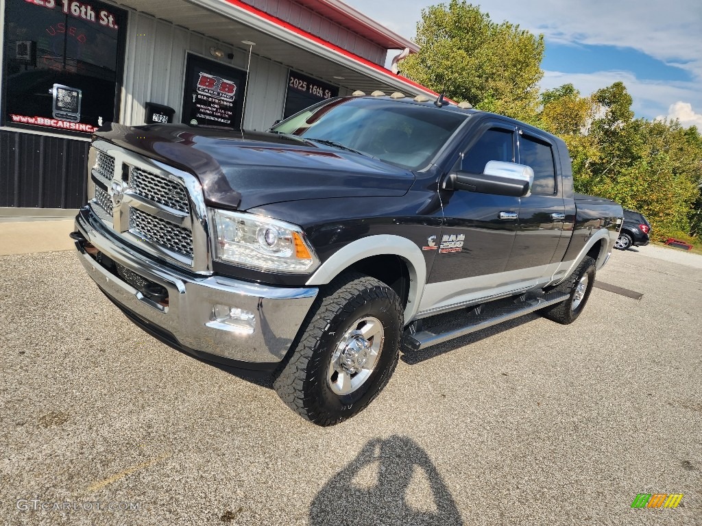 2014 2500 Laramie Mega Cab 4x4 - Maximum Steel Metallic / Black photo #7