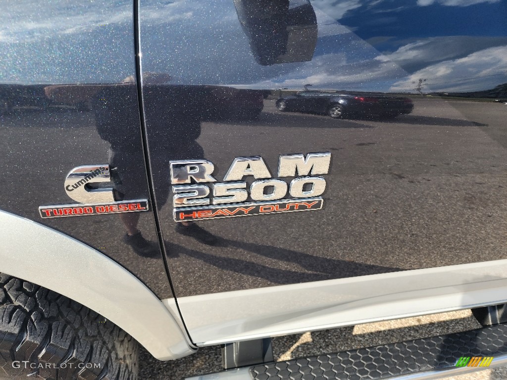 2014 2500 Laramie Mega Cab 4x4 - Maximum Steel Metallic / Black photo #8