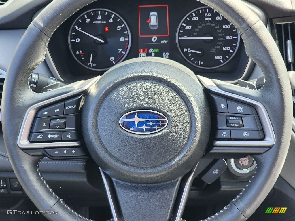 2024 Subaru Outback Limited Titanium Gray Steering Wheel Photo #146585479