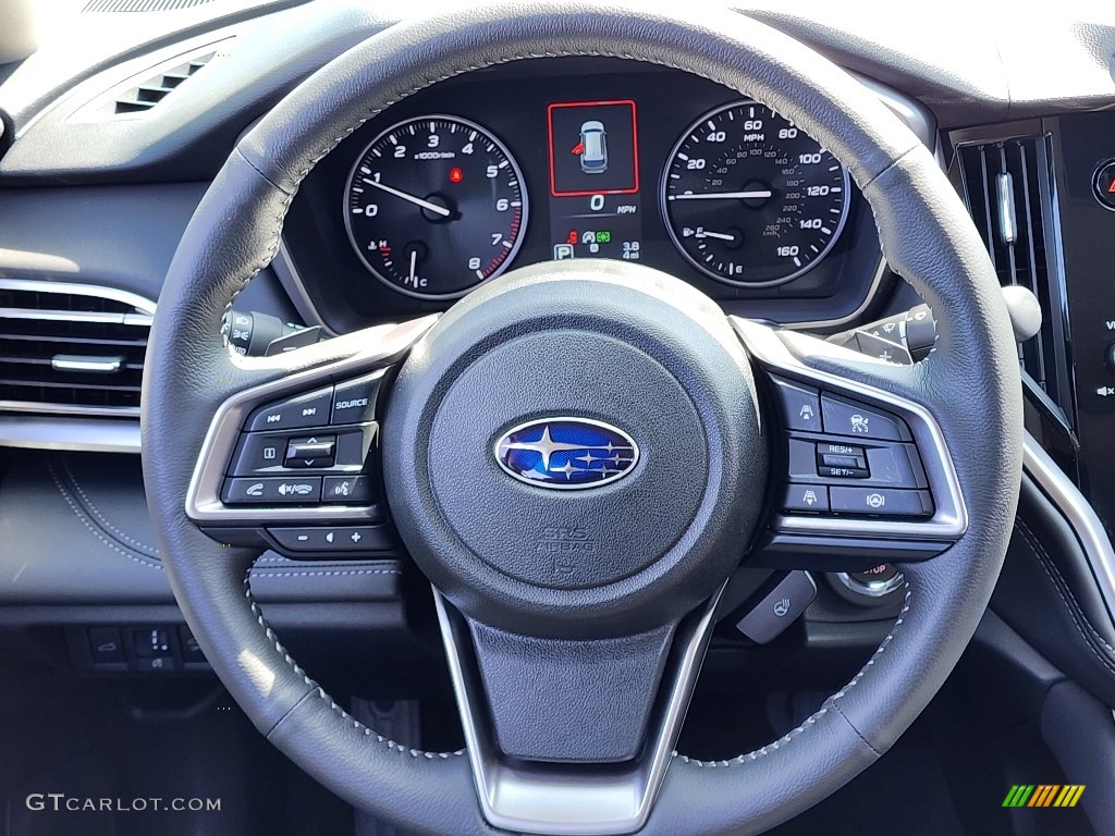 2024 Subaru Outback Limited XT Slate Black Steering Wheel Photo #146585996