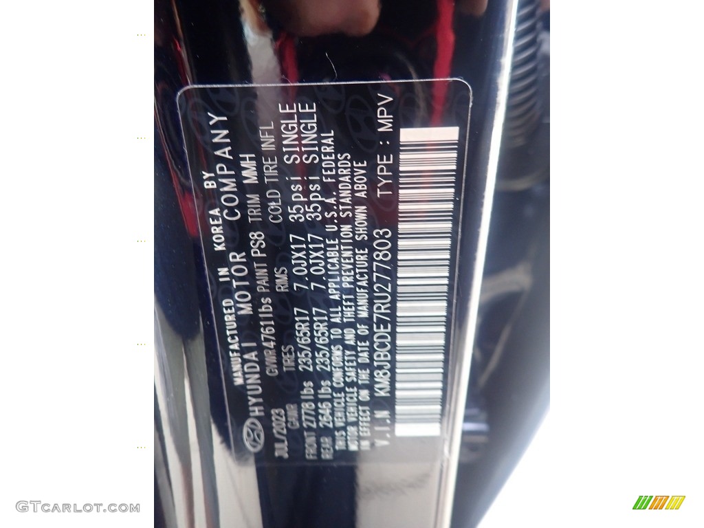 2024 Tucson Color Code PS8 for Deep Sea Photo #146586398