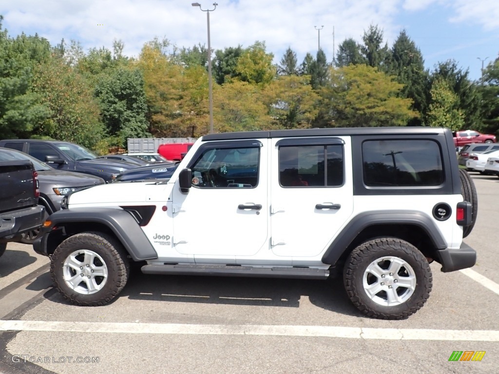 2019 Wrangler Unlimited Sport 4x4 - Bright White / Black photo #2