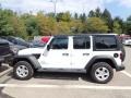 2019 Bright White Jeep Wrangler Unlimited Sport 4x4  photo #2