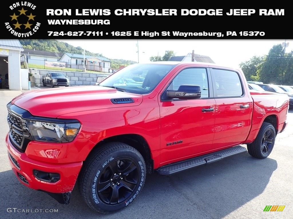 2024 Flame Red Ram 1500 Big Horn Night Edition Crew Cab 4x4 146585192