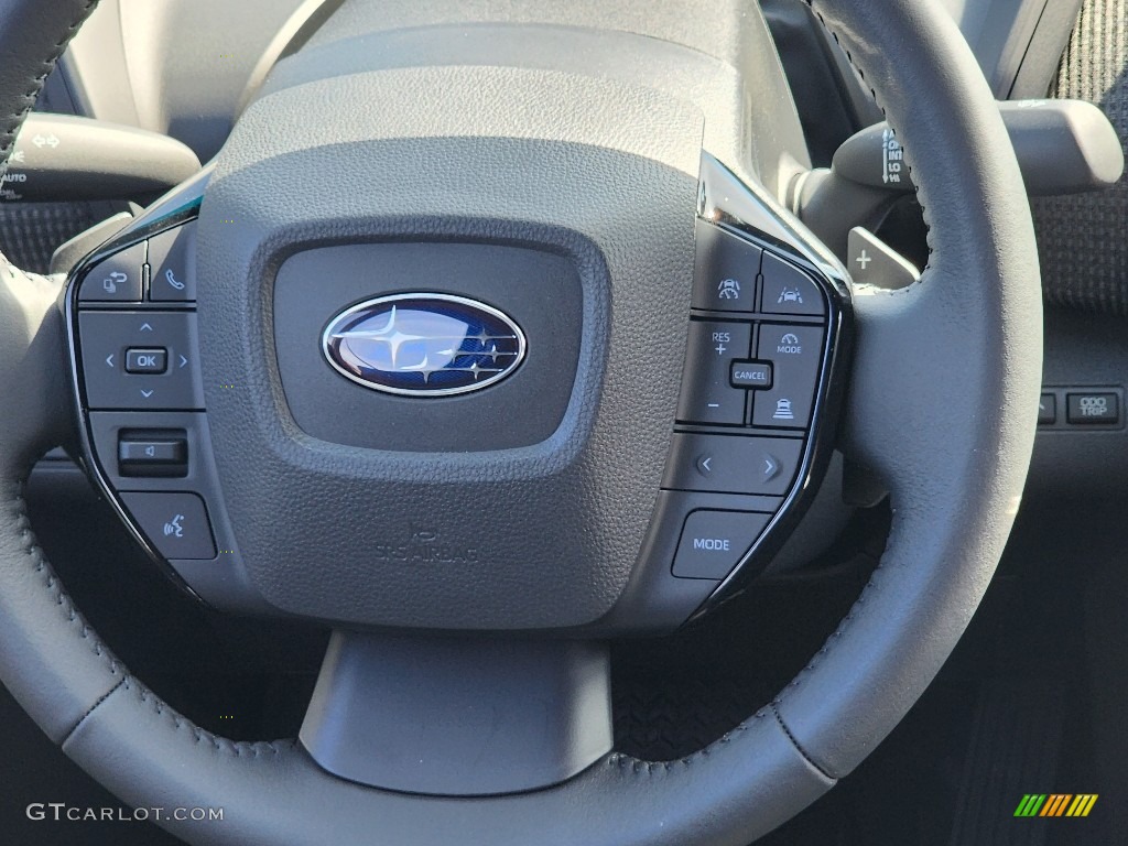 2023 Subaru Solterra Premium Black Steering Wheel Photo #146587055
