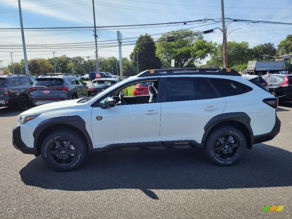 Crystal White Pearl 2024 Subaru Outback Wilderness Exterior Photo #146587128
