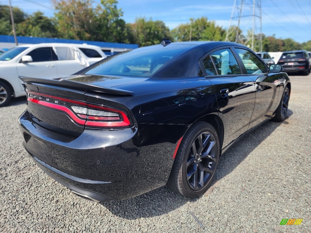 2019 Charger SXT - Pitch Black / Black photo #3