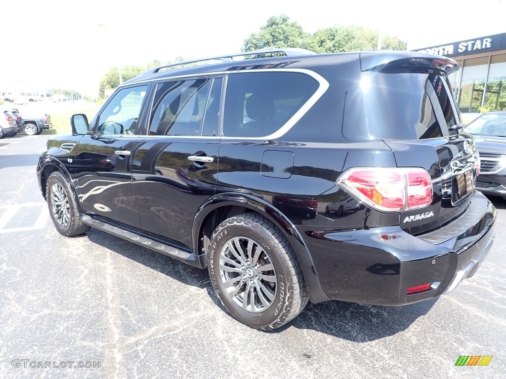 Super Black 2019 Nissan Armada Platinum 4x4 Exterior Photo #146587348