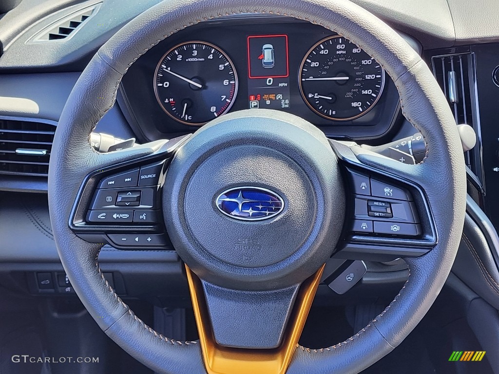 2024 Subaru Outback Wilderness Titanium Gray Steering Wheel Photo #146587353