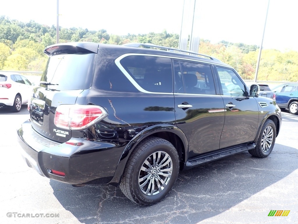 Super Black 2019 Nissan Armada Platinum 4x4 Exterior Photo #146587444