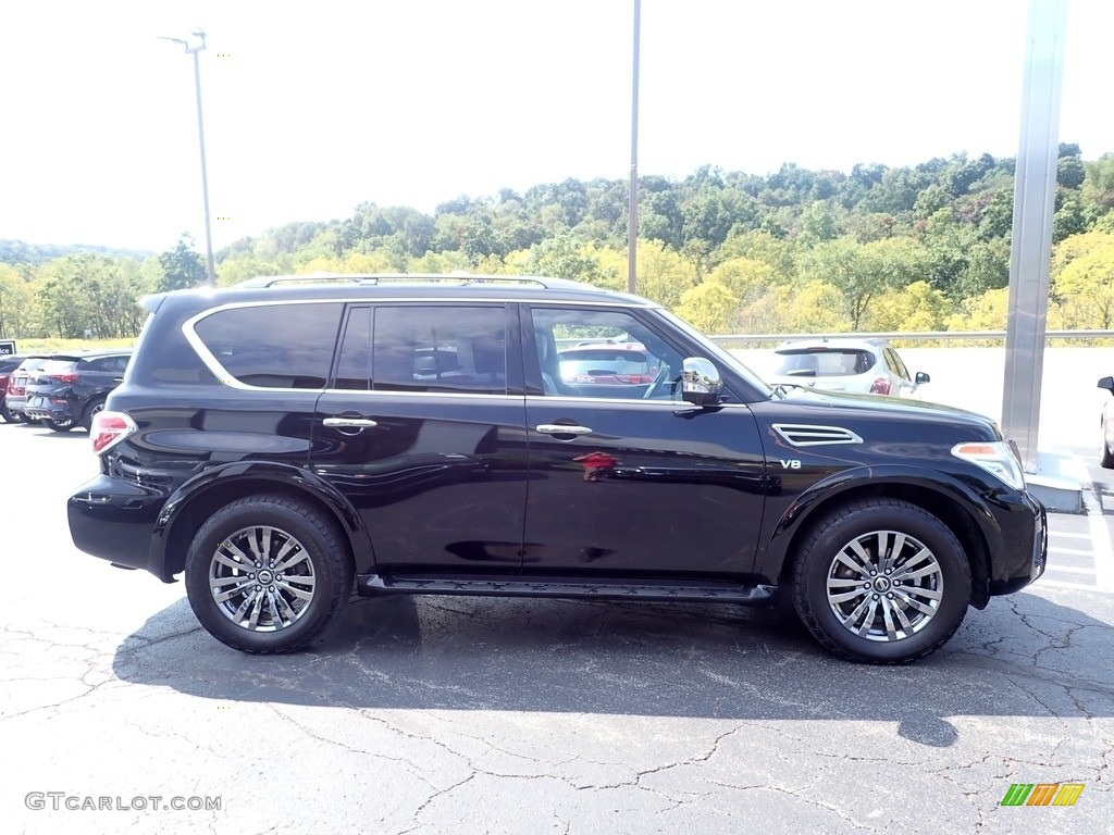 Super Black 2019 Nissan Armada Platinum 4x4 Exterior Photo #146587468
