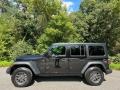 Black 2024 Jeep Wrangler 4-Door Sport S 4xe Hybrid Exterior