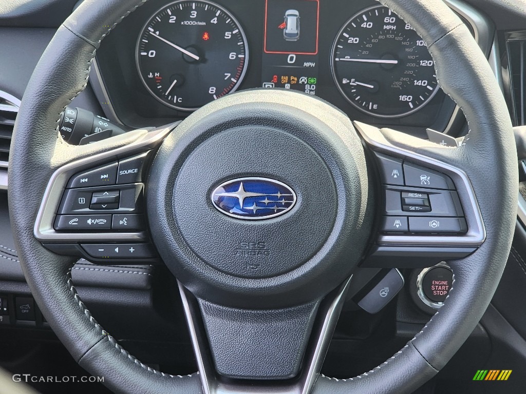 2024 Subaru Outback Limited Slate Black Steering Wheel Photo #146587889