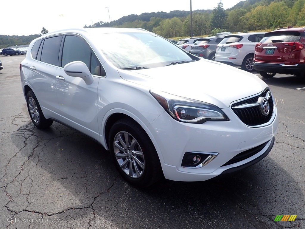 2019 Envision Essence AWD - Summit White / Light Neutral photo #9