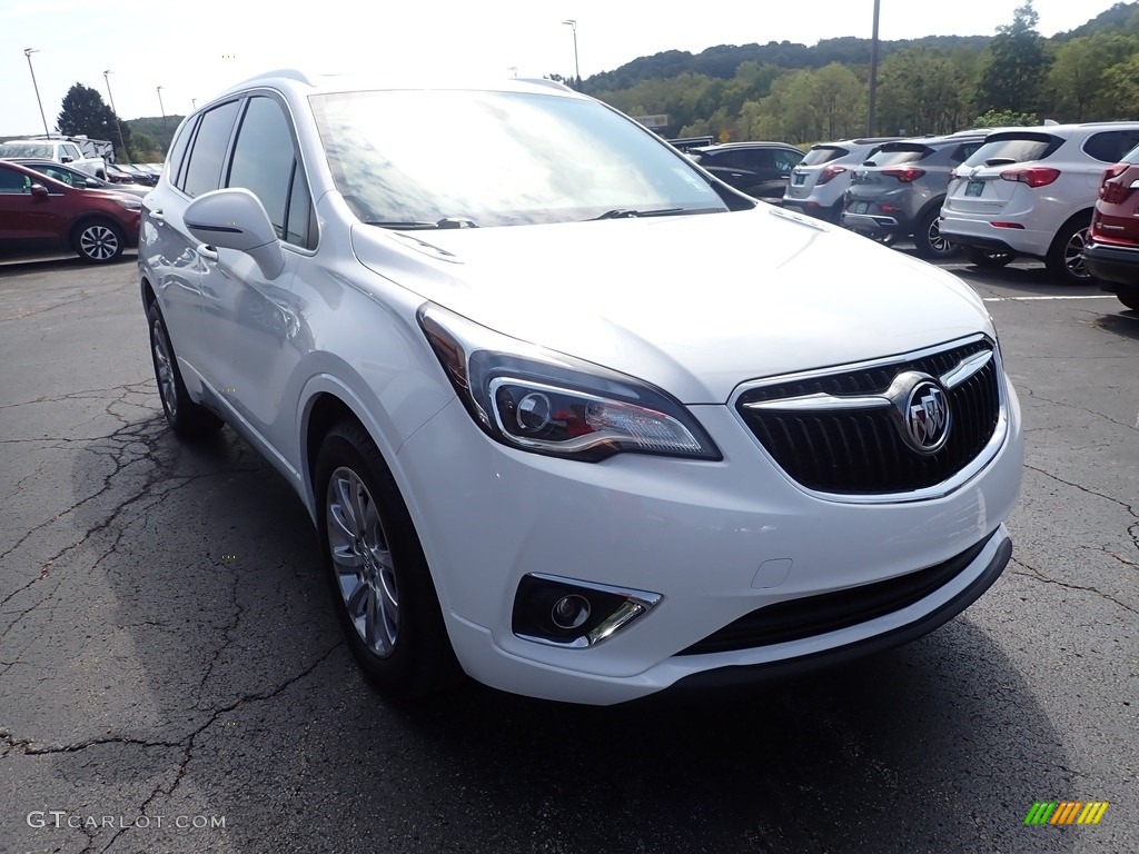 2019 Envision Essence AWD - Summit White / Light Neutral photo #10