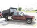 2000 Dark Carmine Red Metallic Chevrolet Silverado 3500 Crew Cab 4x4 Chassis Dump Truck  photo #4