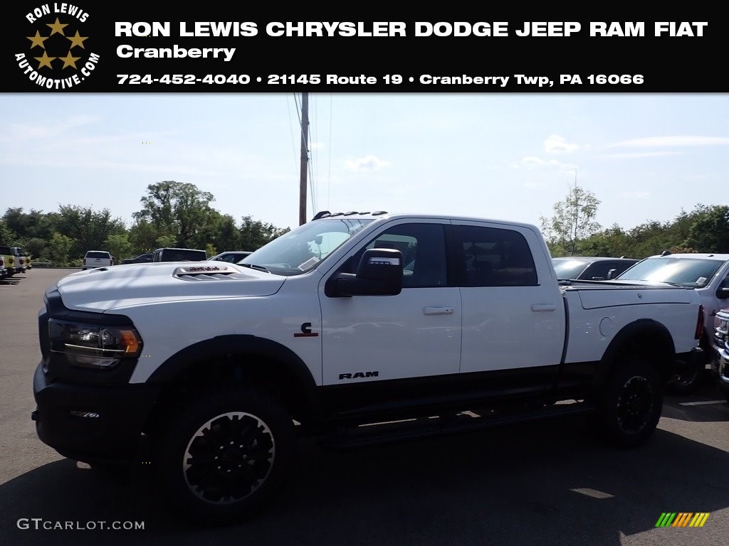 2023 2500 Rebel Crew Cab 4x4 - Bright White / Black photo #1