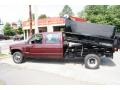 2000 Dark Carmine Red Metallic Chevrolet Silverado 3500 Crew Cab 4x4 Chassis Dump Truck  photo #8