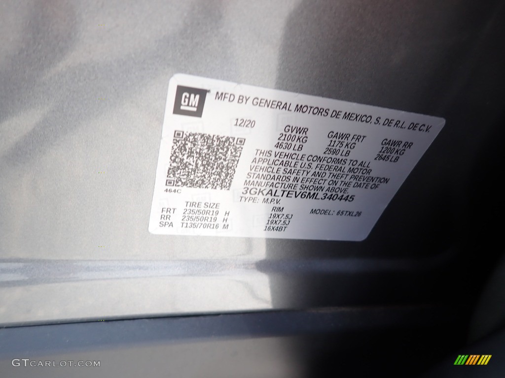 2021 Terrain SLE AWD - Satin Steel Metallic / Jet Black photo #30