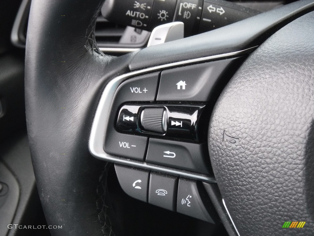 2020 Honda Accord EX-L Sedan Black Steering Wheel Photo #146589439