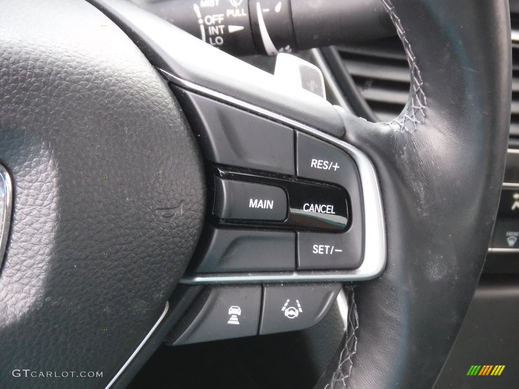 2020 Honda Accord EX-L Sedan Black Steering Wheel Photo #146589451