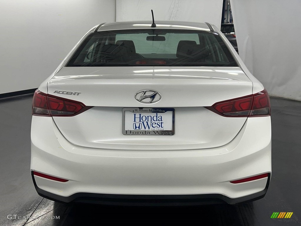 2020 Accent SE - Frost White Pearl / Black photo #6