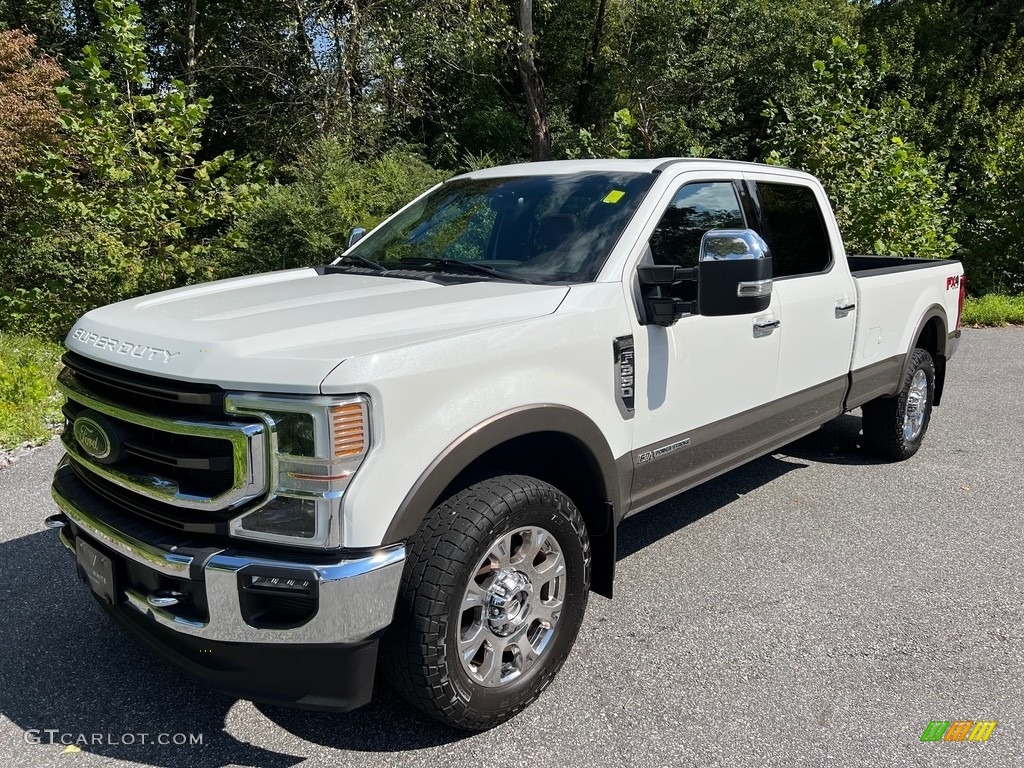 2020 F350 Super Duty King Ranch Crew Cab 4x4 - Star White / King Ranch Kingsville/Java photo #2