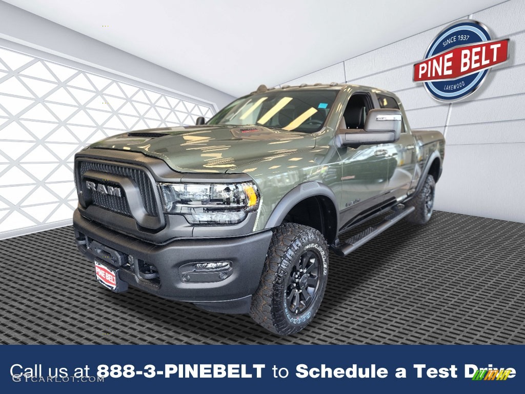 2023 2500 Power Wagon Crew Cab 4x4 - Olive Green Pearl / Black photo #1