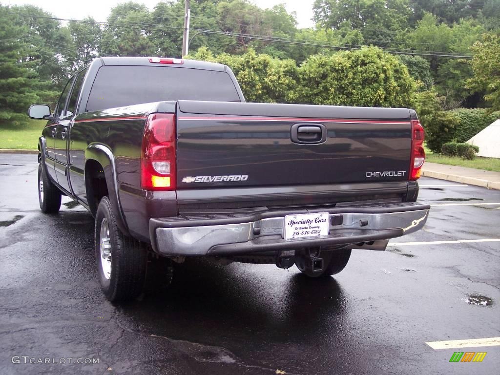 2003 Silverado 2500HD LS Crew Cab 4x4 - Dark Gray Metallic / Medium Gray photo #8