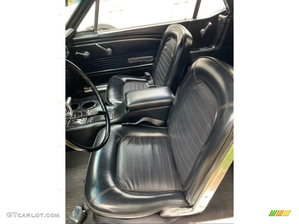 Black Interior 1966 Ford Mustang Convertible Photo #146591282