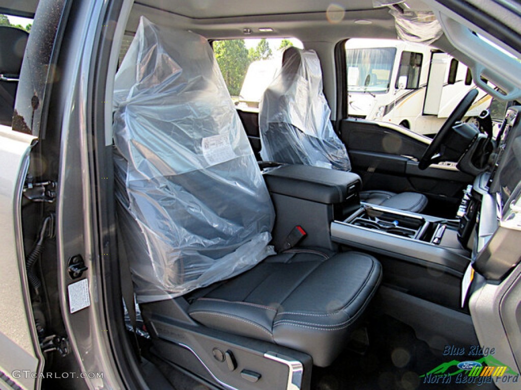 Black Onyx Interior 2023 Ford F250 Super Duty Lariat Crew Cab 4x4 Photo #146591450