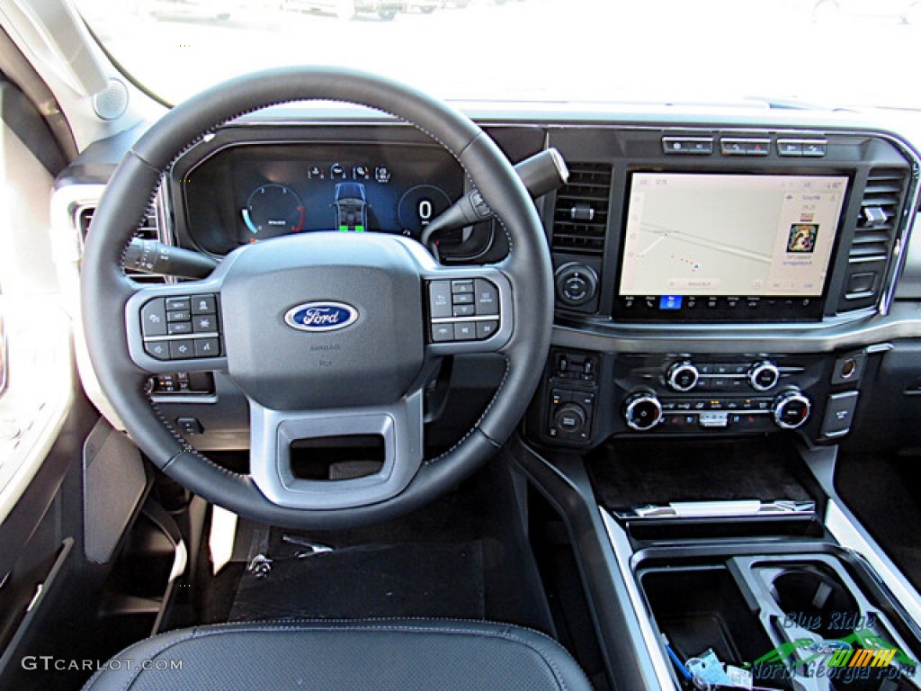 2023 Ford F250 Super Duty Lariat Crew Cab 4x4 Black Onyx Dashboard Photo #146591504