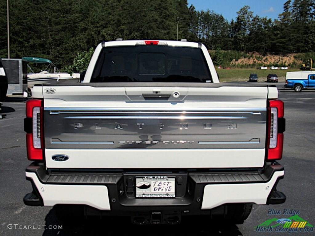 Star White Metallic Tri-Coat 2023 Ford F250 Super Duty Platinum Crew Cab 4x4 Exterior Photo #146591617