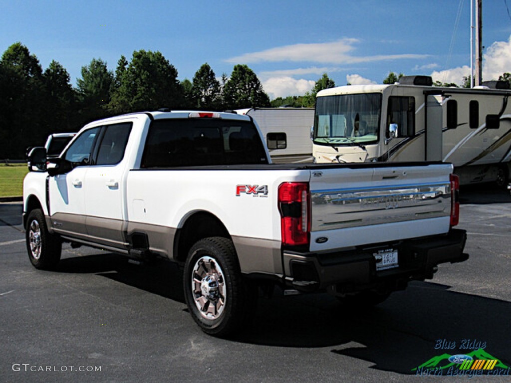 Star White Metallic Tri-Coat 2023 Ford F350 Super Duty King Ranch Crew Cab 4x4 Exterior Photo #146591847