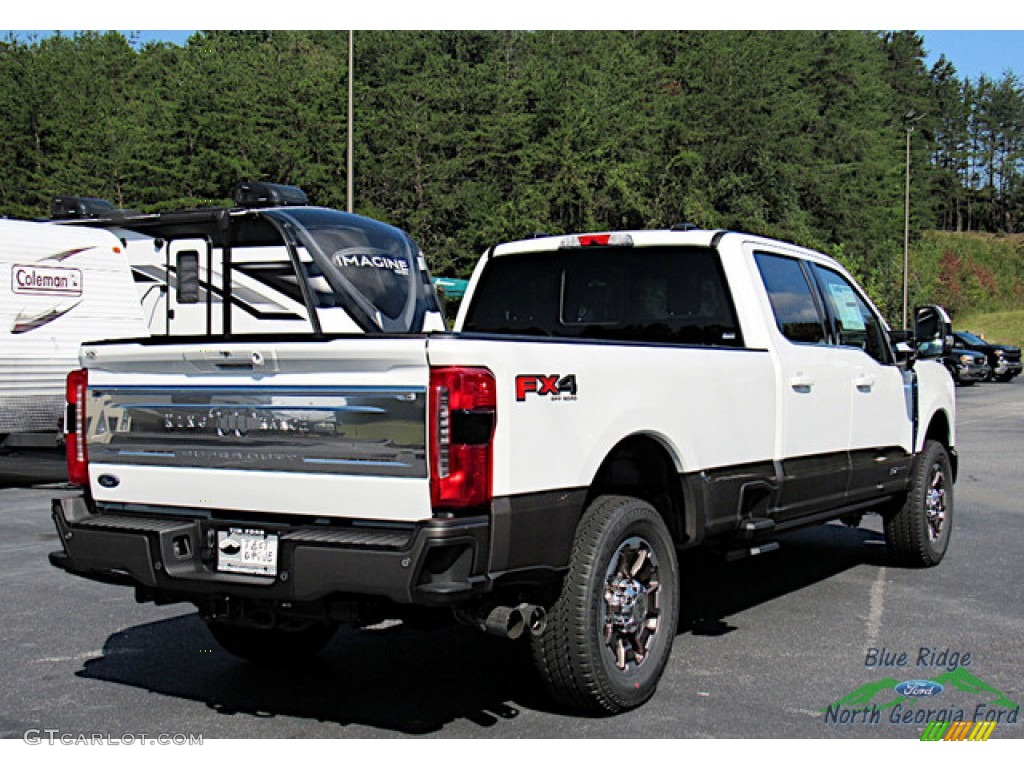 Star White Metallic Tri-Coat 2023 Ford F350 Super Duty King Ranch Crew Cab 4x4 Exterior Photo #146591895