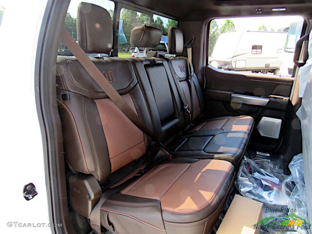 2023 Ford F350 Super Duty King Ranch Crew Cab 4x4 Rear Seat Photo #146591995