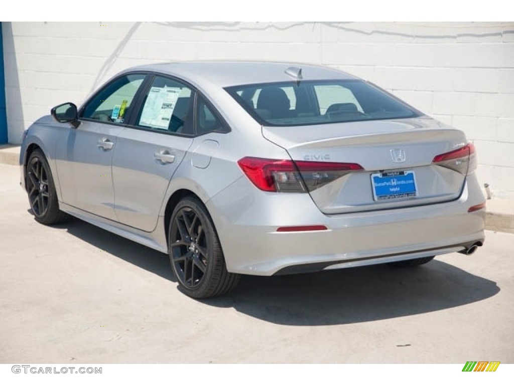 2024 Civic Sport Sedan - Lunar Silver Metallic / Black photo #2