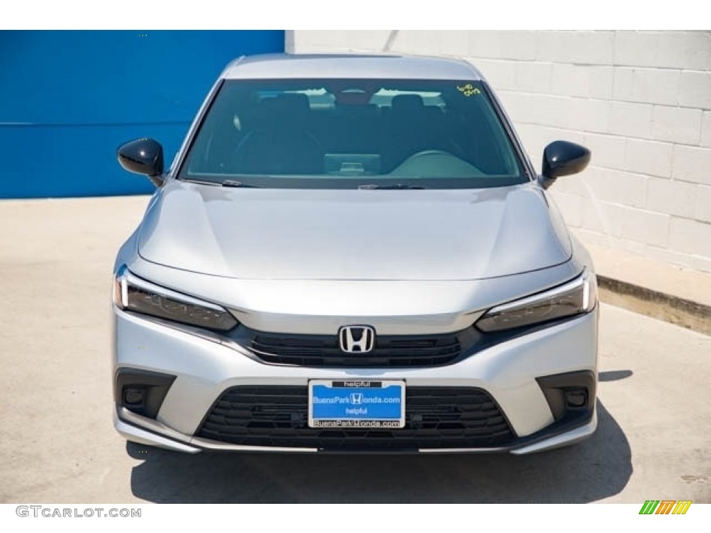 2024 Civic Sport Sedan - Lunar Silver Metallic / Black photo #3