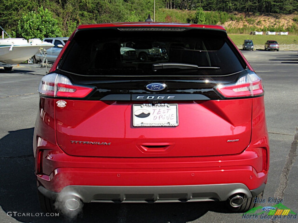 2024 Edge Titanium AWD - Rapid Red Metallic / Medium Soft Ceramic photo #5