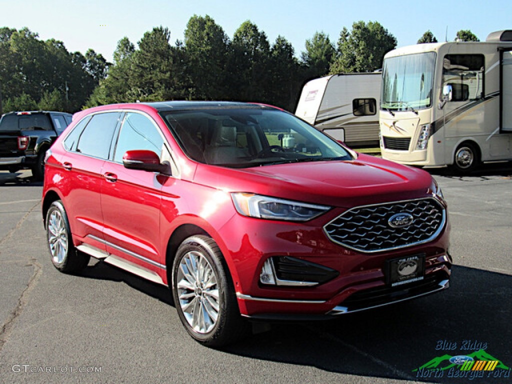 2024 Edge Titanium AWD - Rapid Red Metallic / Medium Soft Ceramic photo #8