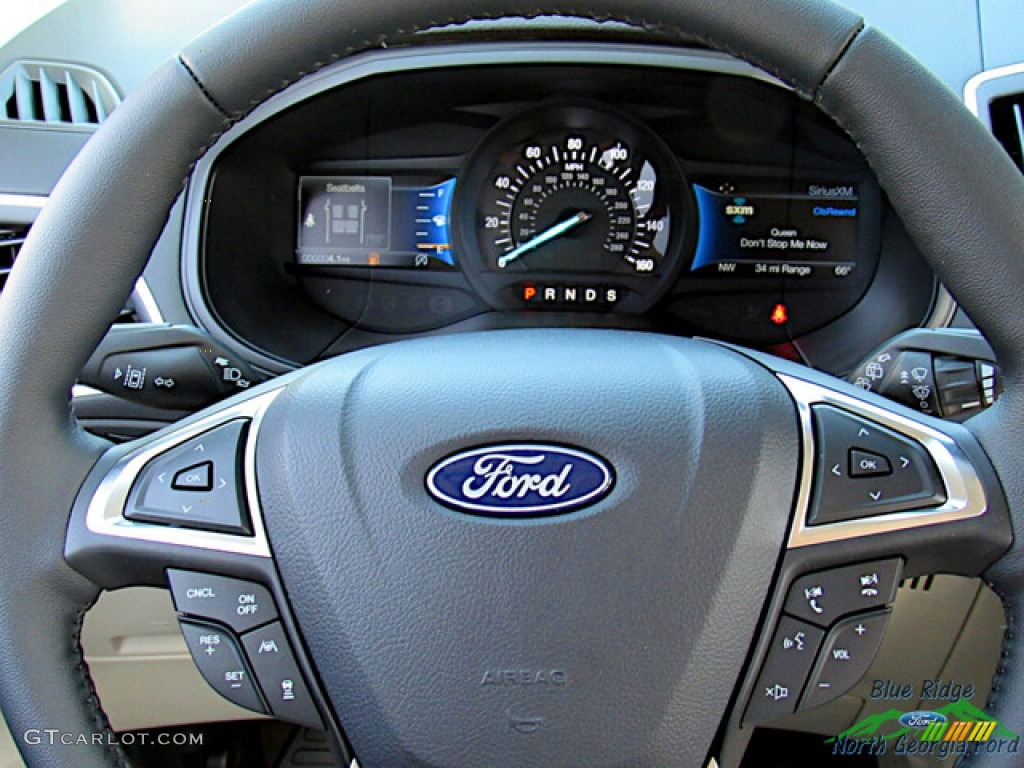 2024 Ford Edge Titanium AWD Medium Soft Ceramic Steering Wheel Photo #146592333
