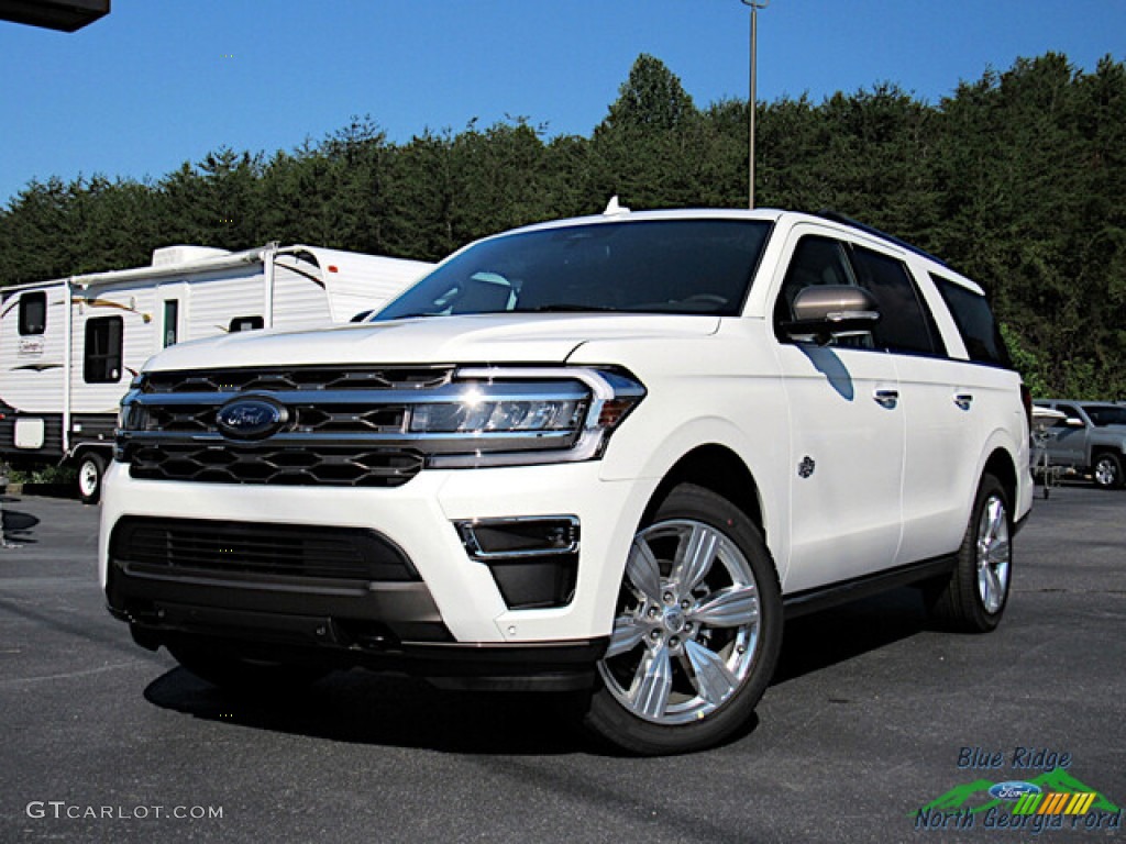 Star White Metallic Tri-Coat 2024 Ford Expedition King Ranch Max 4x4 Exterior Photo #146592386