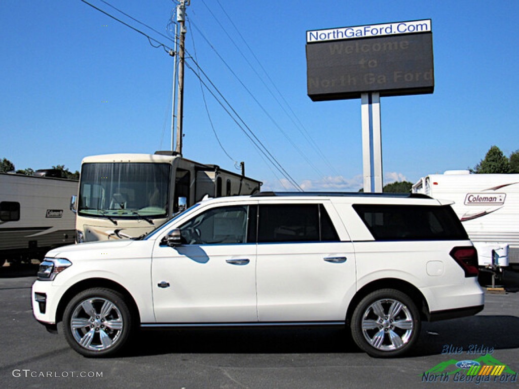 Star White Metallic Tri-Coat 2024 Ford Expedition King Ranch Max 4x4 Exterior Photo #146592392