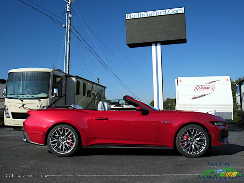 Rapid Red Metallic 2024 Ford Mustang GT Premium Convertible Exterior Photo #146592620