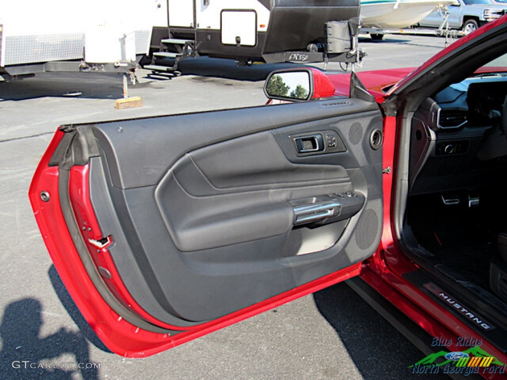 2024 Ford Mustang GT Premium Convertible Black Onyx Door Panel Photo #146592644