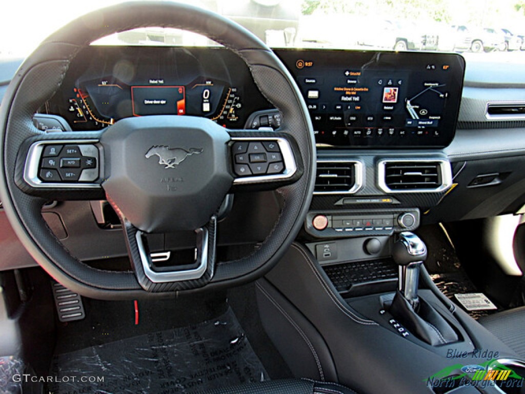 2024 Ford Mustang GT Premium Convertible Black Onyx Dashboard Photo #146592662