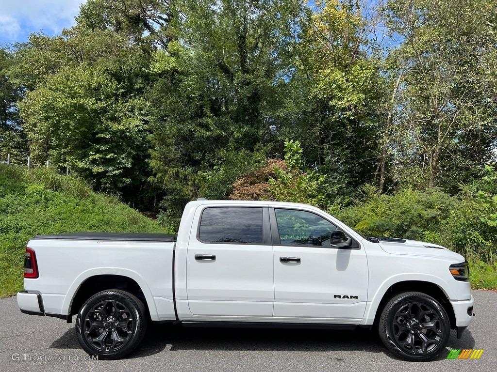 Bright White 2024 Ram 1500 Limited Night Edition Crew Cab 4x4 Exterior Photo #146593039