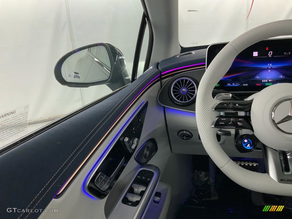 2023 Mercedes-Benz EQE AMG Sedan Neva Gray/Biscaya Blue Dashboard Photo #146593218